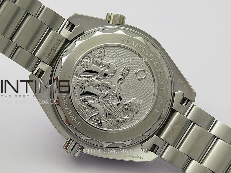 Planet Ocean 39.5mm Blue Ceramic Bezel SS V4 VSF 1:1 Best Edition Summer Blue Dial On SS Bracelet Super Clone Asian 8800